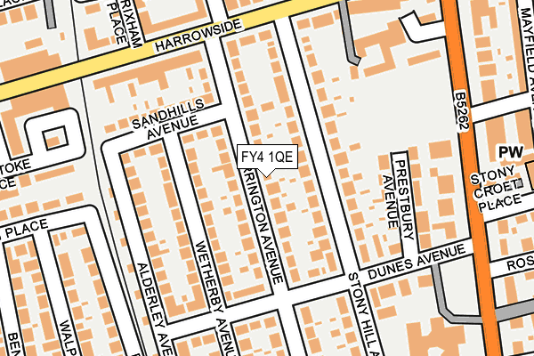 FY4 1QE map - OS OpenMap – Local (Ordnance Survey)