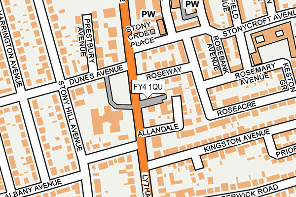 FY4 1QU map - OS OpenMap – Local (Ordnance Survey)