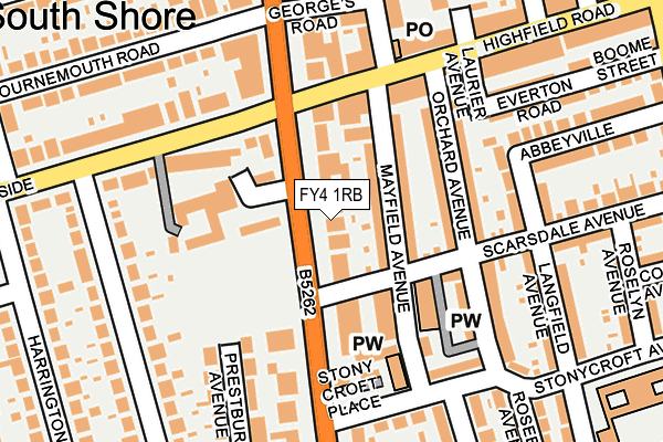 FY4 1RB map - OS OpenMap – Local (Ordnance Survey)