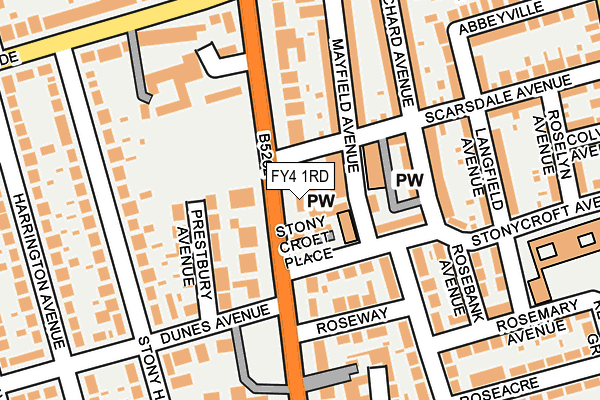 FY4 1RD map - OS OpenMap – Local (Ordnance Survey)