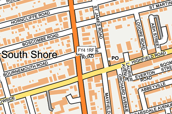 FY4 1RF map - OS OpenMap – Local (Ordnance Survey)