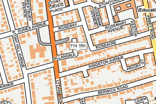 FY4 1RH map - OS OpenMap – Local (Ordnance Survey)