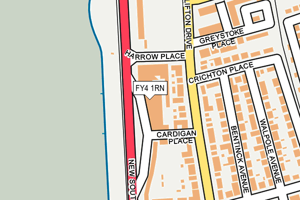 FY4 1RN map - OS OpenMap – Local (Ordnance Survey)