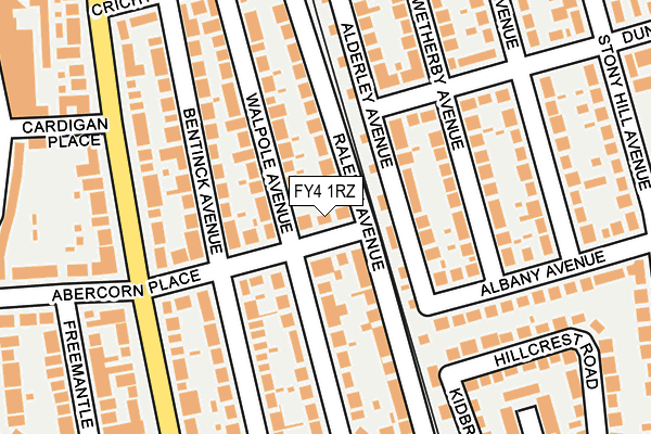 FY4 1RZ map - OS OpenMap – Local (Ordnance Survey)