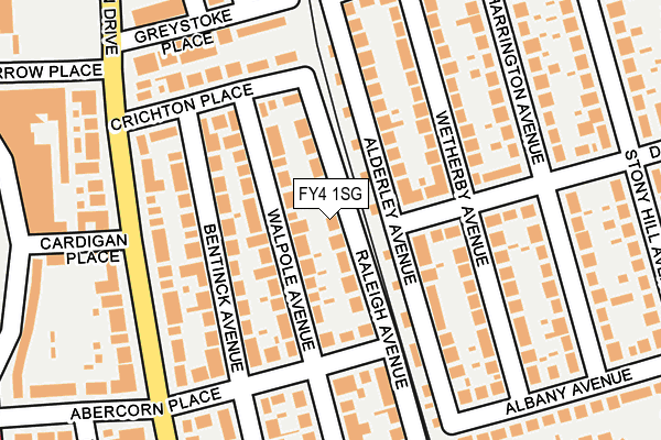 FY4 1SG map - OS OpenMap – Local (Ordnance Survey)
