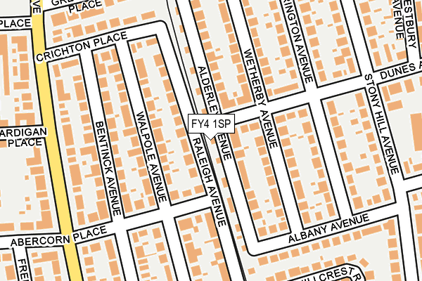 FY4 1SP map - OS OpenMap – Local (Ordnance Survey)