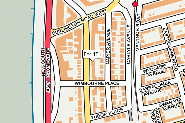 FY4 1TH map - OS OpenMap – Local (Ordnance Survey)