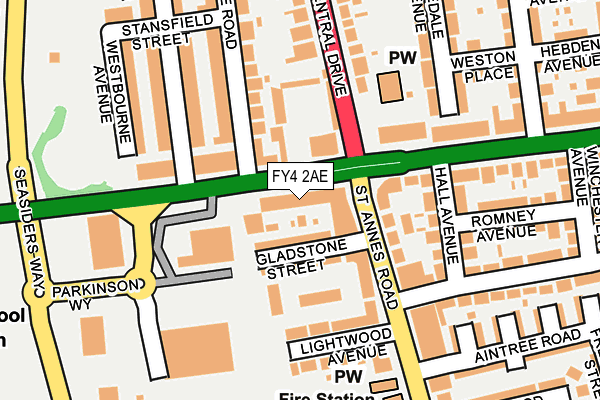 FY4 2AE map - OS OpenMap – Local (Ordnance Survey)