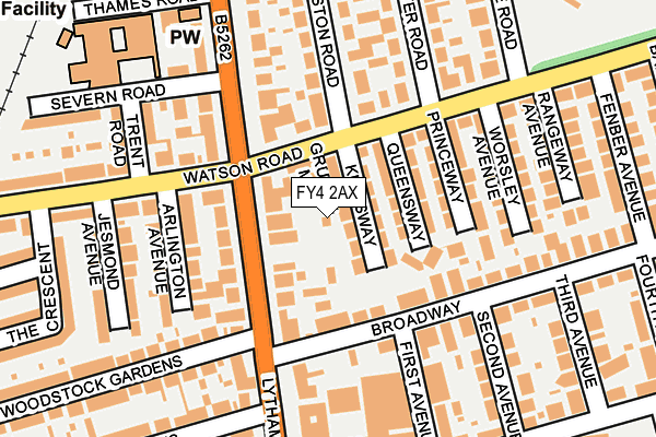 FY4 2AX map - OS OpenMap – Local (Ordnance Survey)