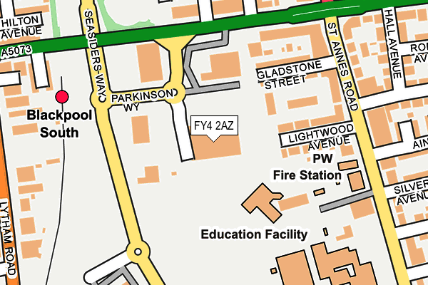 FY4 2AZ map - OS OpenMap – Local (Ordnance Survey)