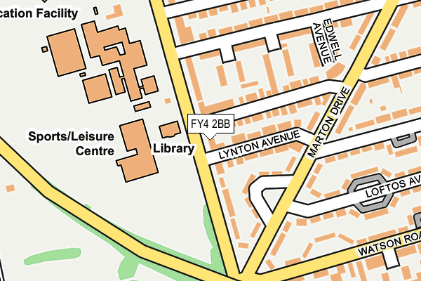 FY4 2BB map - OS OpenMap – Local (Ordnance Survey)