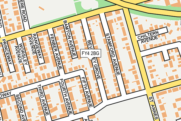 FY4 2BG map - OS OpenMap – Local (Ordnance Survey)