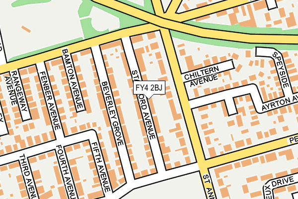 FY4 2BJ map - OS OpenMap – Local (Ordnance Survey)