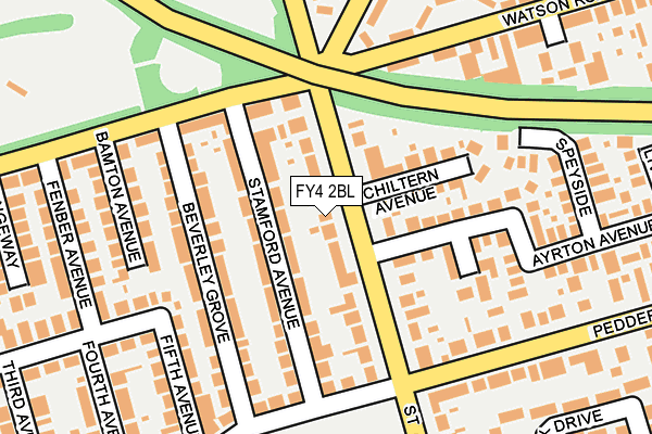 FY4 2BL map - OS OpenMap – Local (Ordnance Survey)