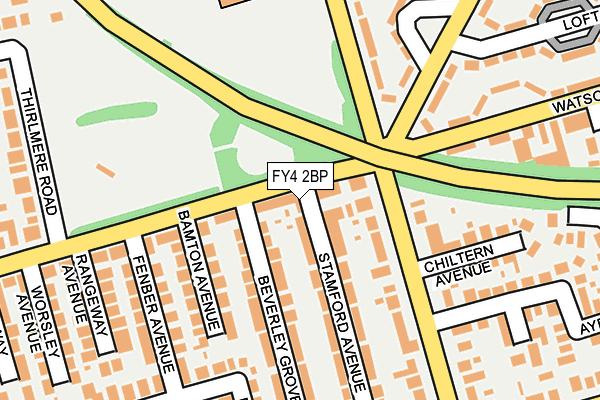 FY4 2BP map - OS OpenMap – Local (Ordnance Survey)