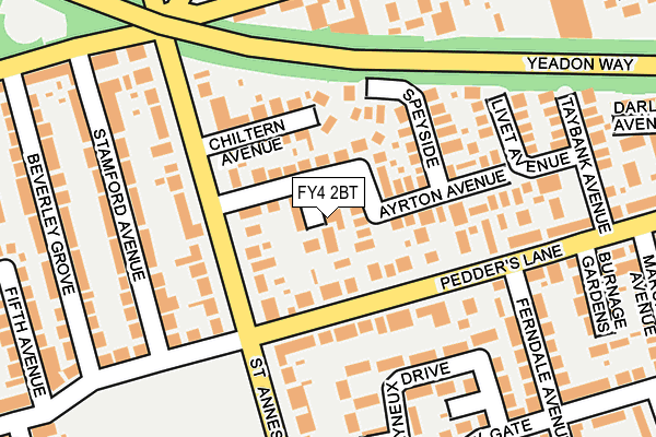 FY4 2BT map - OS OpenMap – Local (Ordnance Survey)