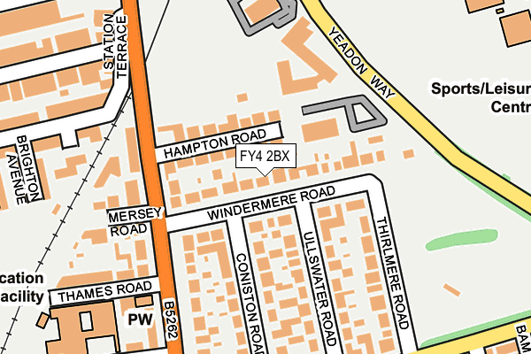FY4 2BX map - OS OpenMap – Local (Ordnance Survey)