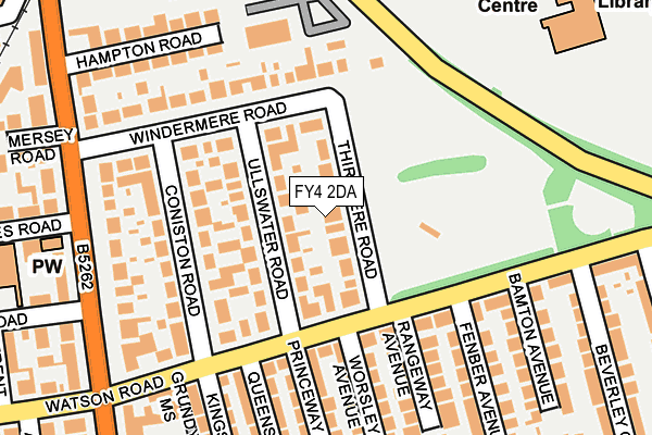 FY4 2DA map - OS OpenMap – Local (Ordnance Survey)