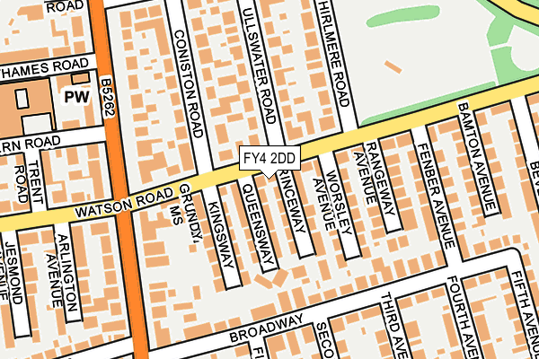 FY4 2DD map - OS OpenMap – Local (Ordnance Survey)