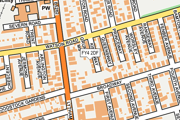 FY4 2DF map - OS OpenMap – Local (Ordnance Survey)