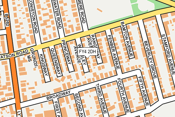 FY4 2DH map - OS OpenMap – Local (Ordnance Survey)