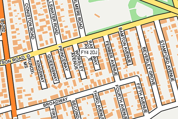 FY4 2DJ map - OS OpenMap – Local (Ordnance Survey)