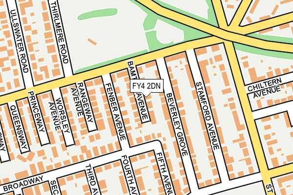 FY4 2DN map - OS OpenMap – Local (Ordnance Survey)