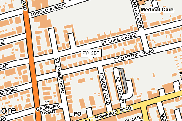 FY4 2DT map - OS OpenMap – Local (Ordnance Survey)