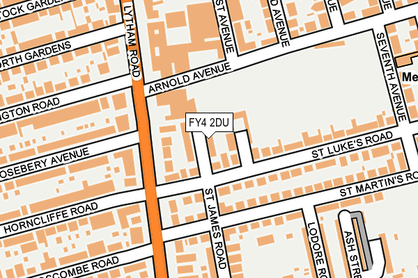 FY4 2DU map - OS OpenMap – Local (Ordnance Survey)