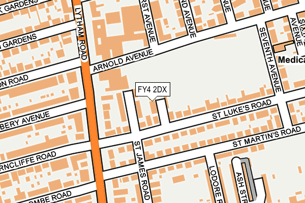 FY4 2DX map - OS OpenMap – Local (Ordnance Survey)
