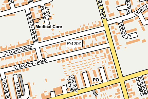 FY4 2DZ map - OS OpenMap – Local (Ordnance Survey)
