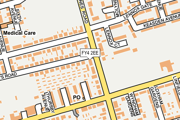 FY4 2EE map - OS OpenMap – Local (Ordnance Survey)