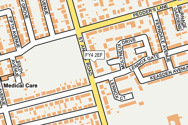 FY4 2EF map - OS OpenMap – Local (Ordnance Survey)
