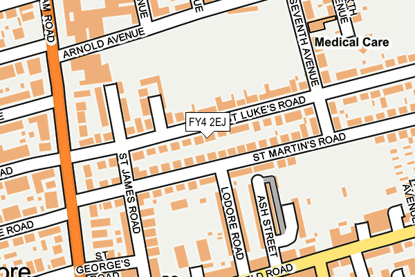 FY4 2EJ map - OS OpenMap – Local (Ordnance Survey)