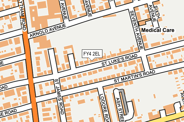 FY4 2EL map - OS OpenMap – Local (Ordnance Survey)