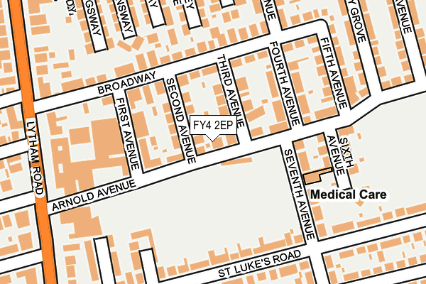 FY4 2EP map - OS OpenMap – Local (Ordnance Survey)