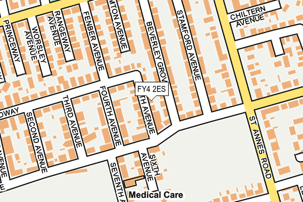 FY4 2ES map - OS OpenMap – Local (Ordnance Survey)