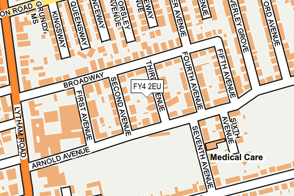 FY4 2EU map - OS OpenMap – Local (Ordnance Survey)