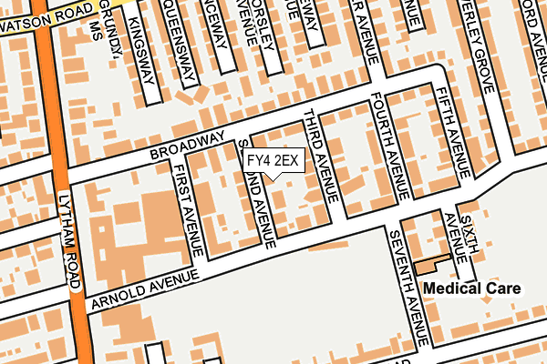 FY4 2EX map - OS OpenMap – Local (Ordnance Survey)