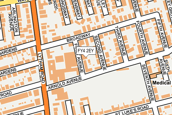FY4 2EY map - OS OpenMap – Local (Ordnance Survey)