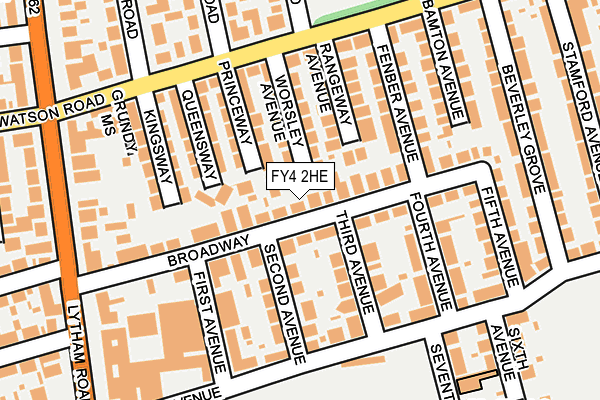 FY4 2HE map - OS OpenMap – Local (Ordnance Survey)