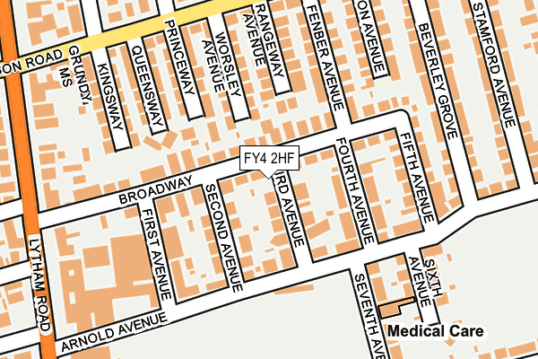 FY4 2HF map - OS OpenMap – Local (Ordnance Survey)