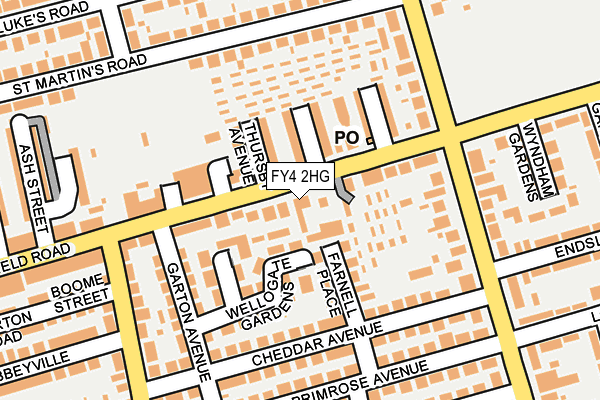 FY4 2HG map - OS OpenMap – Local (Ordnance Survey)