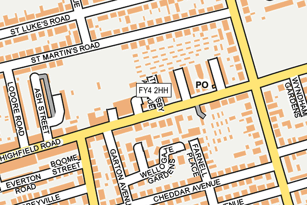 FY4 2HH map - OS OpenMap – Local (Ordnance Survey)