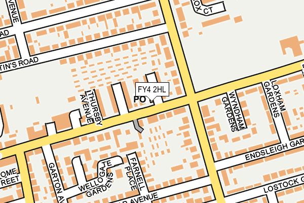 FY4 2HL map - OS OpenMap – Local (Ordnance Survey)