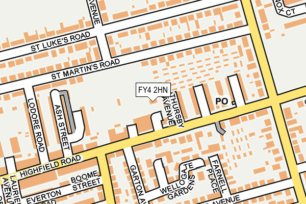 FY4 2HN map - OS OpenMap – Local (Ordnance Survey)