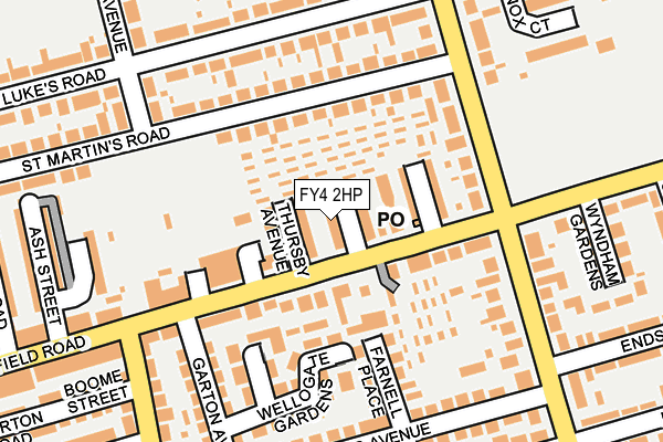 FY4 2HP map - OS OpenMap – Local (Ordnance Survey)