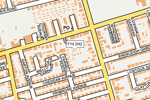 FY4 2HQ map - OS OpenMap – Local (Ordnance Survey)
