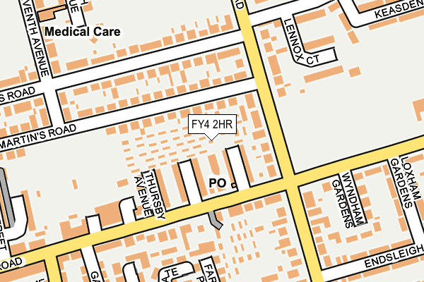 FY4 2HR map - OS OpenMap – Local (Ordnance Survey)