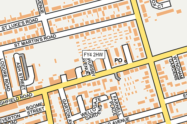 FY4 2HW map - OS OpenMap – Local (Ordnance Survey)